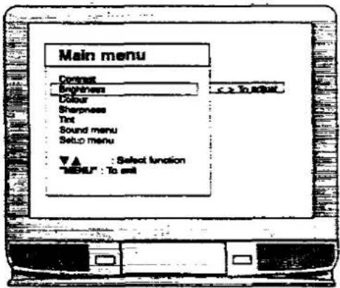 PANASONIC TX-25MD1C - ON SCREEN DISPLAY MENUS - 13
