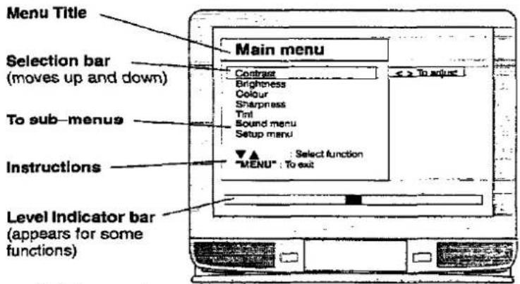 PANASONIC TX-25MD1C - ON SCREEN DISPLAY MENUS - 3