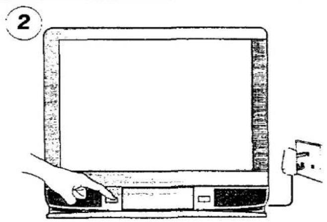 PANASONIC TX-25MD1C - USING A VCR AND SATELLITE RECEIVER - 2