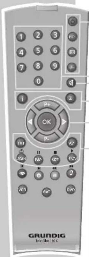 GRUNDIG Arcance 72 Flat MF 72-2502-8 TOP - Die Fernbedienung - 1