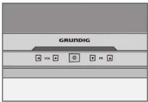GRUNDIG Arcance 55 Flat MF 55-2502 TOP - Die Vorderseite des Fernsehgerätes - 1