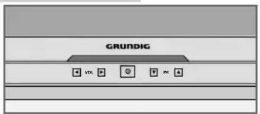 GRUNDIG Arcance 55 Flat MF 55-2401-5 TOP - Die Vorderseite des Fernsehgerätes - 1