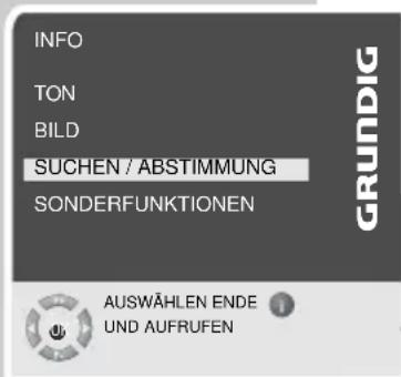 GRUNDIG Amira 20 LCD 51-6605 BS - Fernseh-Programme feinabstimmen - 2