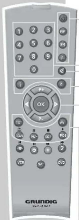 GRUNDIG Amira 20 LCD 51-6605 BS - Die Fernbedienung - 1