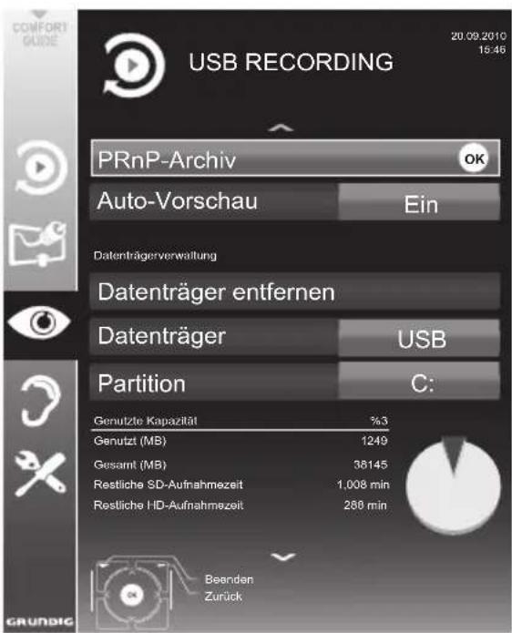 GRUNDIG 32 VLE 8220 BF - Menü anwählen - 1