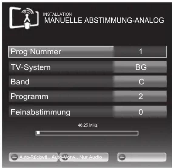 GRUNDIG 32 VLE 7160 C - Analoge Fernseh-Programme durch Eingeben der Kanalzahlen einstellen - 1