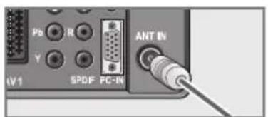 GRUNDIG 32 VLE 7160 C - Antenne und Netzkabel anschließen - 2