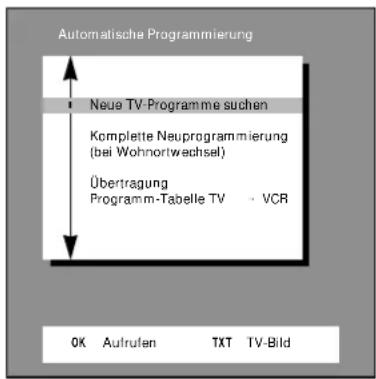 GRUNDIG M 84 211 8 IDTV - „Neue“ Fernsehprogramme suchen - 1