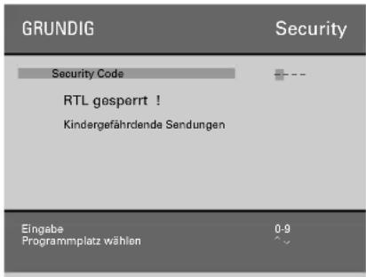 GRUNDIG M 82 1690 9 TOP LOG - Security/Timer-Funktionen - 7