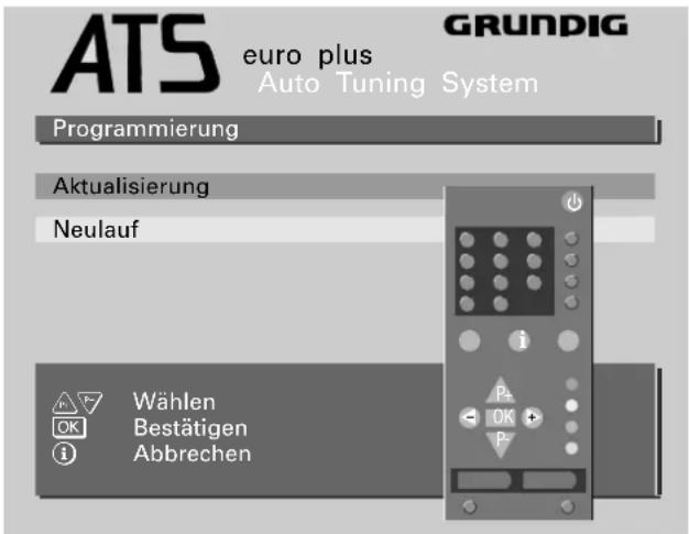 GRUNDIG M 82 169 PALPLUS - ATS euro plus – Suchlauf Aktualisierung - 1
