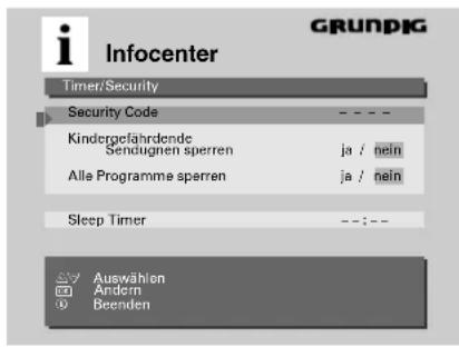 GRUNDIG M 82 169 PALPLUS - Timer/Security-Funktionen - 5