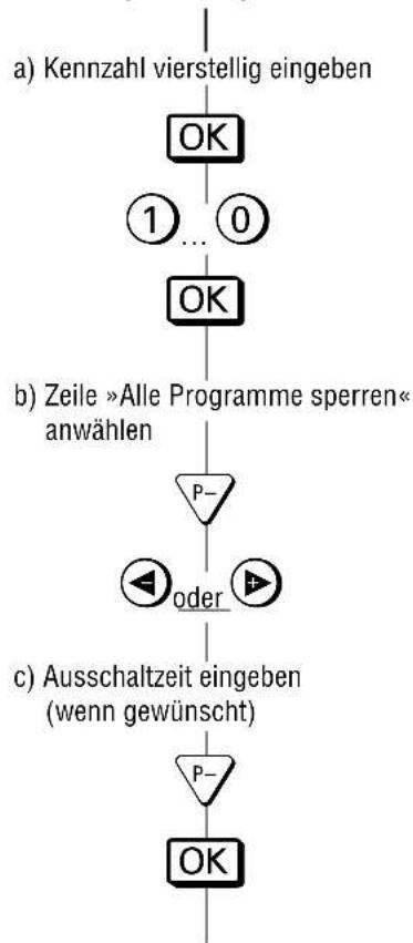 GRUNDIG M 72 105 IDTV - Alle Programme sperren \* - 1