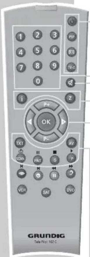 GRUNDIG Lenaro 72 FLAT MF 72 6510 8 IDTV - Die Fernbedienung - 1
