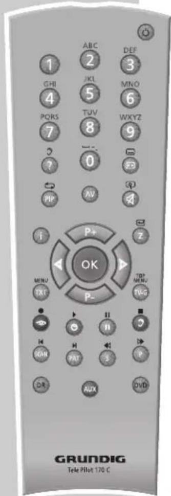 GRUNDIG Lenaro 32 LXW 82-7731 IDTV - Die Fernbedienung - 1