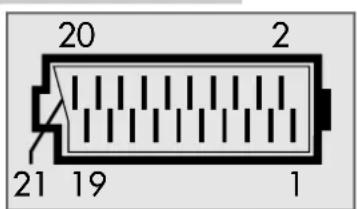 GRUNDIG Leemaxx 55 M55 4210 DOLBY - Kontaktbelegung EURO-AV-Buchse 1 - 1
