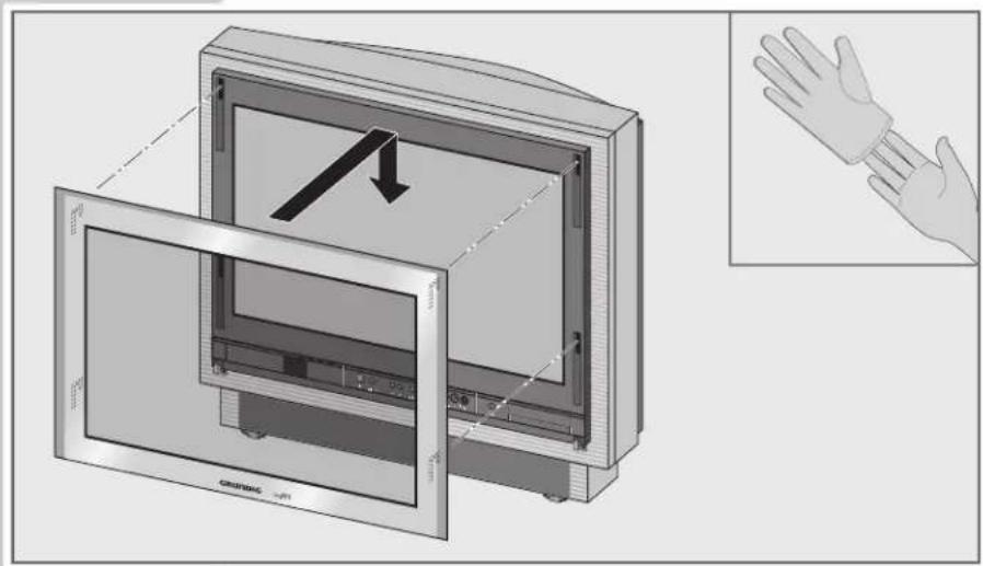 GRUNDIG Fine Arts Vision MFW 82-725-9 DVD - Glasscheibe für die Bildröhre montieren - 1