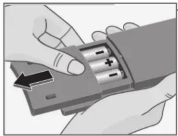 GRUNDIG Fine Arts Vision MFW 82-725-9 DVD - Batterien in die Fernbedienung einlegen - 1