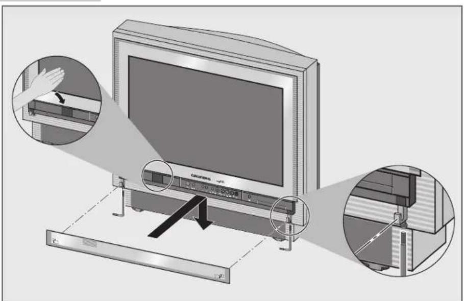 GRUNDIG Fine Arts Vision MFW 82-725-9 DVD - Bedienteilabdeckung montieren - 1