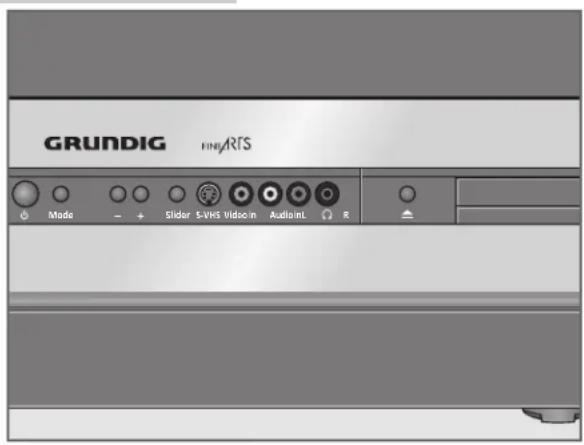 GRUNDIG Fine Arts Vision MFW 82-725-9 DVD - Bedienelemente - 1