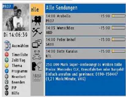 GRUNDIG Fine Arts Vision MFW 82-725-9 DVD - TV-Guide einrichten - 1