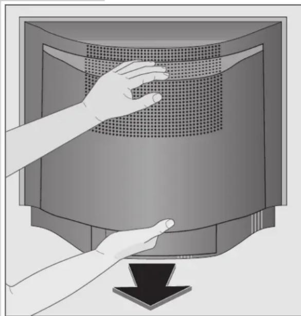 GRUNDIG Fine Arts Vision MFW 82-725-9 DVD - Abnehmen der Rückwand-Abdeckung - 1