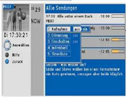 GRUNDIG Fine Arts Vision MFW 82-725-9 DVD - Timerliste - 1