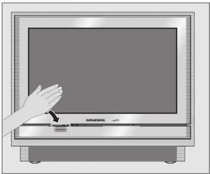 GRUNDIG Fine Arts Vision MFW 82-725-9 DVD - Automatisches Öffnen der Bedienteilabdeckung - 1