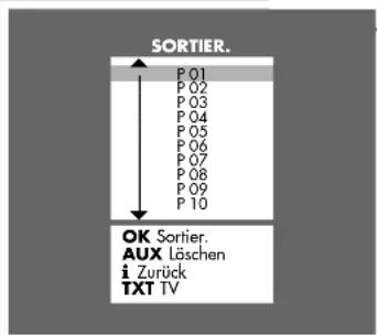 GRUNDIG Elegance st70 900 dolby - Fernseh-Programme löschen - 1