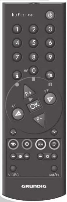 GRUNDIG Elegance st70 900 dolby - EXTERNE GERÄTE FERNBEDIENEN - 1