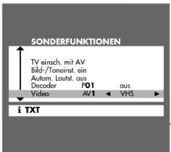 GRUNDIG Elegance st70 900 dolby - Videostandard (VHS oder SVHS) einstellen - 1