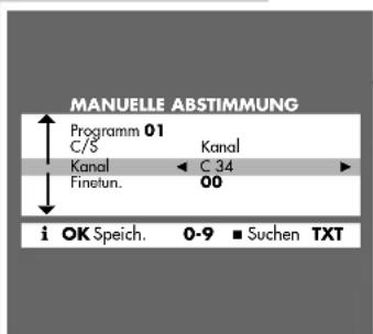 GRUNDIG Elegance st70 900 dolby - Fernseh-Programme einstellen – durch den Suchlauf - 1