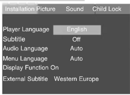 GRUNDIG Elegance 21 flat tvd 55 2502 - Selecting the menu - 1