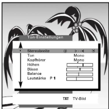GRUNDIG Davio 55 m 55 290 8 idtv - Persönliche Werte einstellen - 1