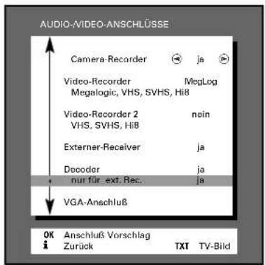 GRUNDIG Davio 55 m 55 290 8 idtv - Die AUDIO/VIDEO-ANSCHLÜSSE - 1