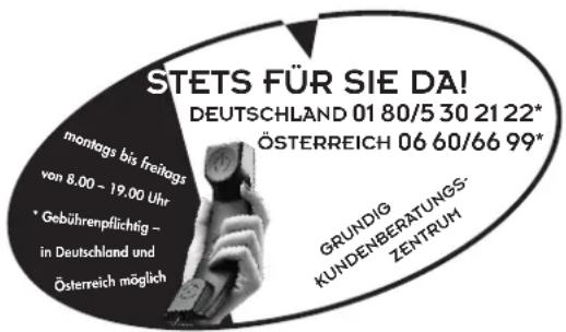 GRUNDIG Davio 55 m 55 290 8 idtv - GRUNDIG Kundenberatungszentrum - 1