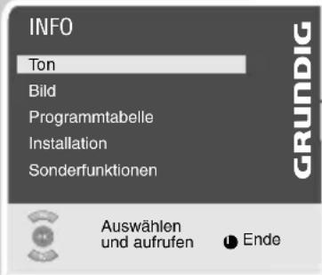 GRUNDIG Cinaro 82 Flat MFW 82-5410-7 DOLBY - Ton-Einstellungen - 1