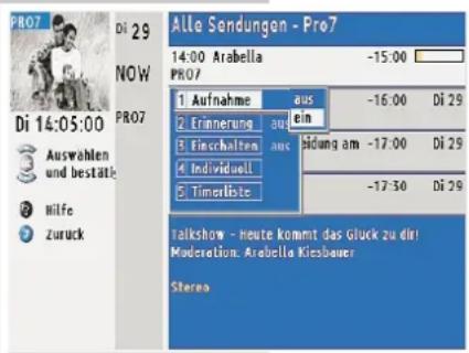 GRUNDIG Cinaro 72 Flat MF 72-5310-8 DOLBY - Timerliste - 1