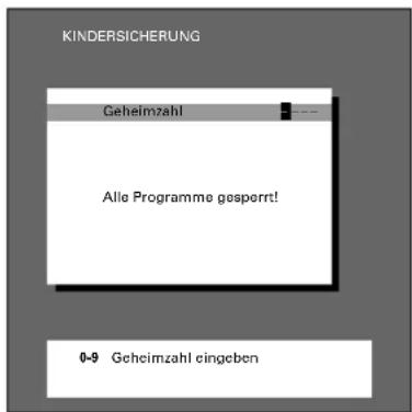 GRUNDIG Atlanta SE 7220 IDTV LOG - Alle Programme sperren - 2