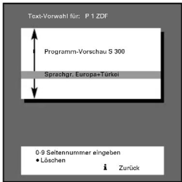 GRUNDIG Atlanta SE 7220 IDTV LOG - Sprachgruppen-Auswahl - 1