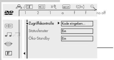 GRUNDIG Arganto 82 Flat MFW 82-530-9 DPL - Kindersicherung des DVD-Players aktivieren und abschalten - 1