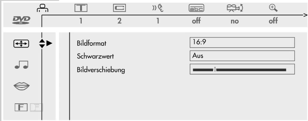 GRUNDIG Arganto 82 Flat MFW 82-530-9 DPL - Der Menüpunkt »Einstellungen« - 1