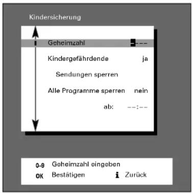 GRUNDIG ST 70 255 IDTV LOG - Kindersicherung - 5