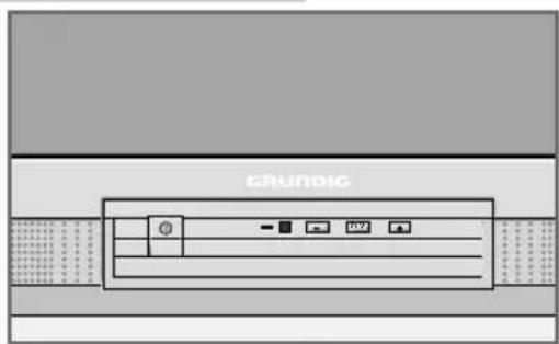 GRUNDIG Sedance 55 ST 55 2502 - Die Vorderseite des Fernsehgerätes - 1