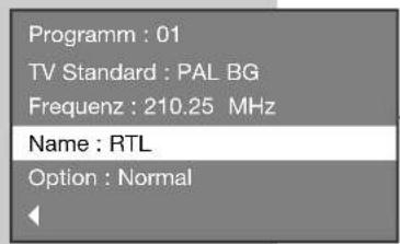 GRUNDIG Planatron 42 PW 110-7401 TOP - Namen für ein Fernseh-Programm nachträglich eingeben - 1
