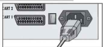 GRUNDIG Planatron 42 PW 110-7401 TOP - Netzkabel anschließen - 1