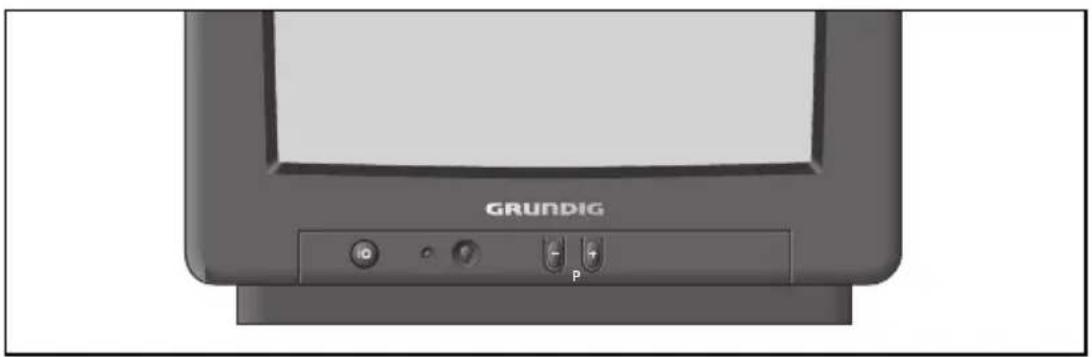 GRUNDIG P37-3035 - Bedienung am Gerät - 1
