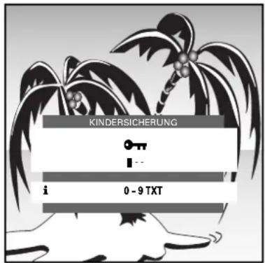 GRUNDIG P 37 830 TEXT - Kindersicherung aktivieren - 1