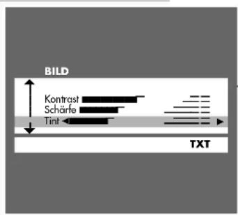 GRUNDIG Xentia 55 M F55 5101 NIC DOLB - Farbkontrast bei NTSC-Sendungen einstellen - 1
