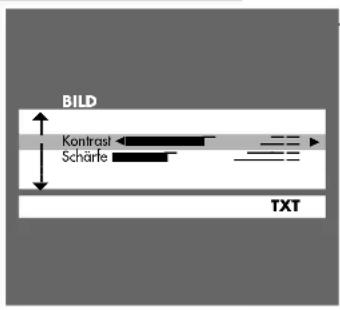 GRUNDIG Xentia 55 M F55 5101 NIC DOLB - Kontrast und Schärfe einstellen - 1