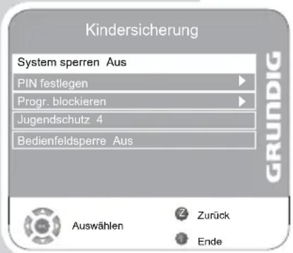 GRUNDIG Vision ECO 32-6950 - System sperren - 1